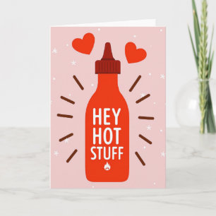 Cartão Sriracha Love Hot Stuff