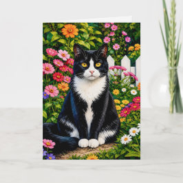 Cartão Srta. Zina ,gato