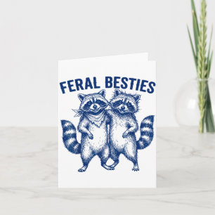 Cartão Ssum Feral Ies Amizade Combinando Twinning Engraça