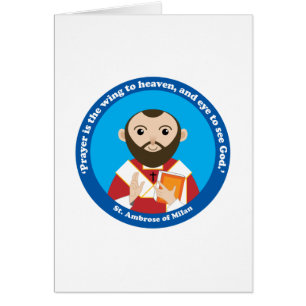 Cartão St Ambrose de Milão