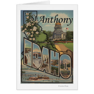Cartão St Anthony, Idaho - grandes cenas da letra