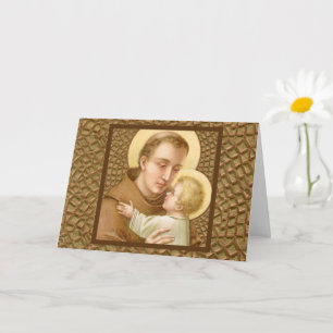 Cartão St. António de Pádua & o Menino Jesus (JM 05)
