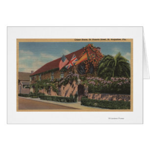 Cartão St Augustine, FL - vista de St Francis