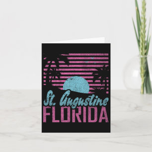 Cartão St. Augustine Flórida Fl Estado Cítrico Vibrações 