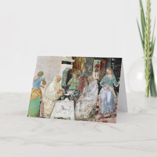 Cartão St. Benedict receiving hospitality