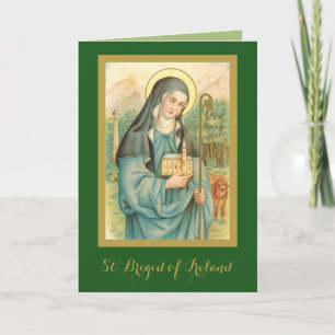 Cartão St. Brígida da Irlanda (M 014)