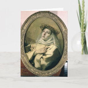 Cartão St. Catherine of Siena , c.1746