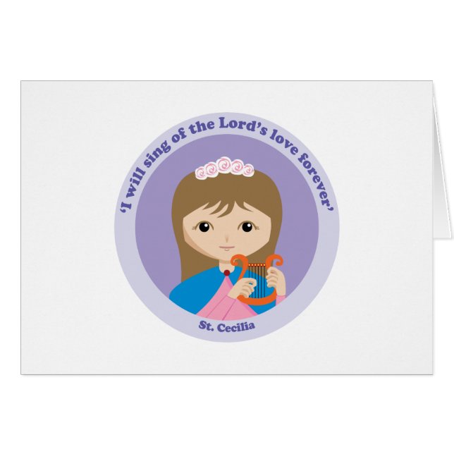 Cartão St Cecilia (Frente Horizontal)