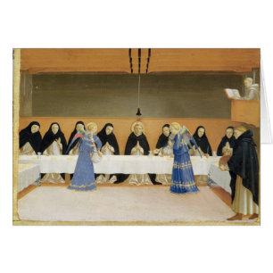 Cartão St Dominic e seus companheiros Fed por anjos