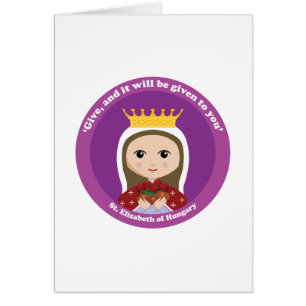 Cartão St. Elizabeth de Hungria