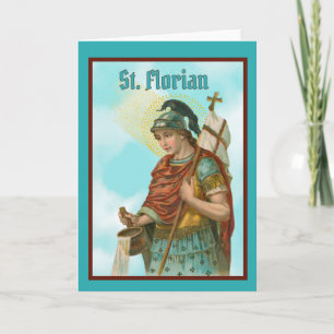 Cartão St. Florian com Balde (Céu Claro; M 019)