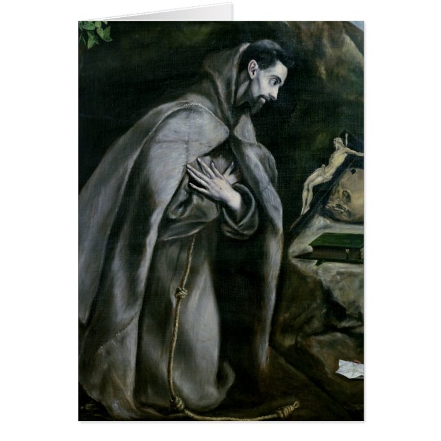 Cartão St Francis de Assisi, 1580-95 (Frente)