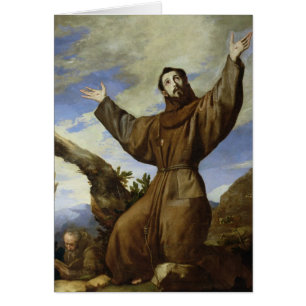 Cartão St Francis de Assisi 1642