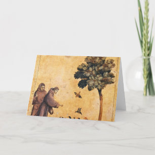 Cartão St. Francis Of Assisi Preaching To The Birds