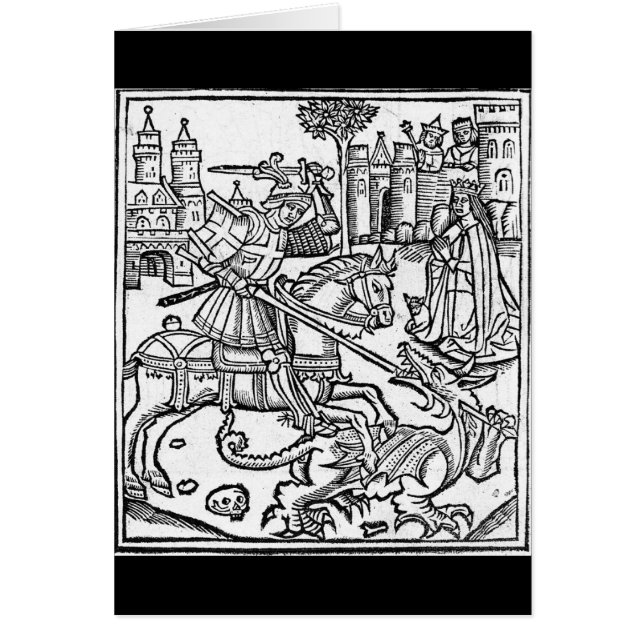 Cartão St George contra o dragão (Frente)