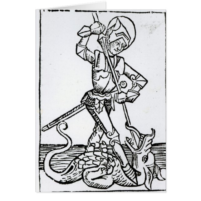 Cartão St George, 'do Liber Chronicarum (Frente)