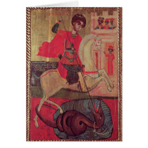 Cartão St George e o dragão, 1667