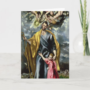 Cartão St. Joseph and the Christ Child, 1597-99