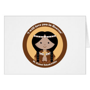 Cartão St. Kateri Tekakwitha