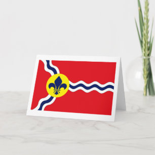 Cartão St. Louis Flag Greeting Card