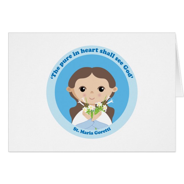 Cartão St. Maria Goretti (Frente Horizontal)
