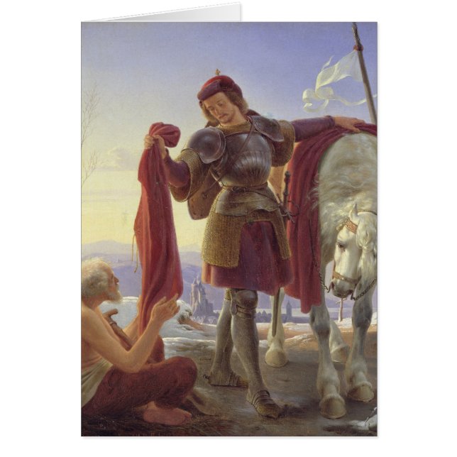 Cartão St Martin e o mendigo, 1836 (Frente)