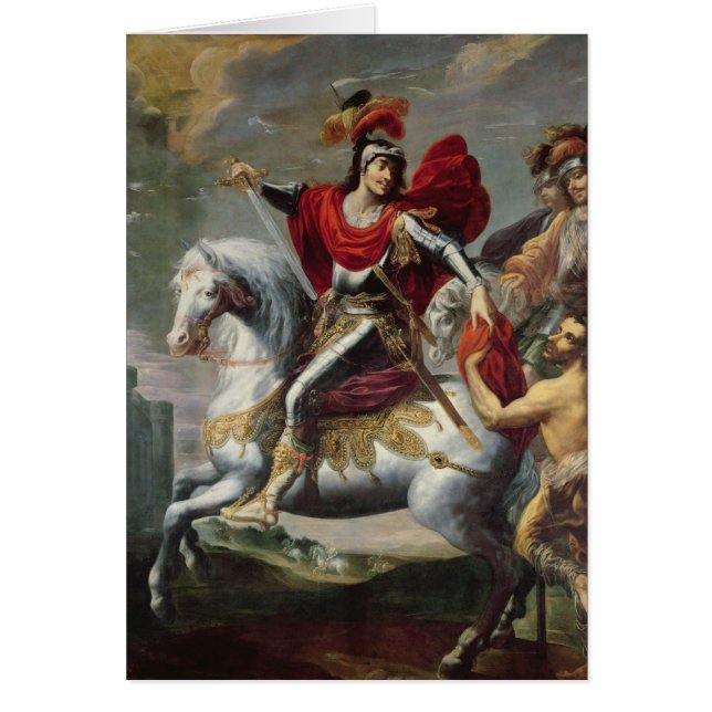 Cartão St Martin que compartilha de seu casaco com o (Frente)