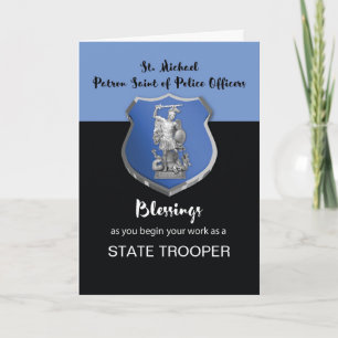 Cartão St. Michael Blessings to New State Trooper