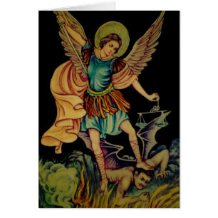 Cartão St Michael o arcanjo