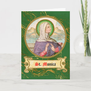 Cartão St. Mônica de Tagaste (SAU 047; detalhe)