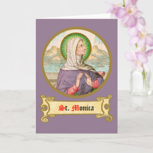 Cartão St. Mônica de Tagaste (SAU 047; detalhe)