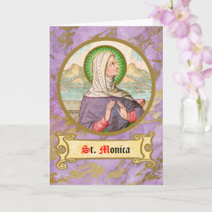 Cartão St. Mônica de Tagaste (SAU 047; detalhe)