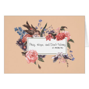 Cartão St. O padre Pio Pray a esperança e não preocupa 