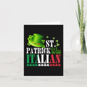 Cartão St Patrick Era Italiano Chapéu do Dia de São Patrí