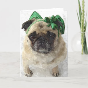 Cartão St Patrick Pug