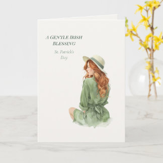 Cartão St. Patrick’s Day Irish Luck Poetic Greeting Card