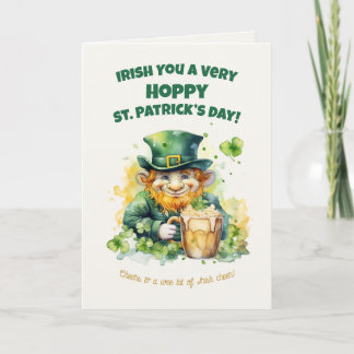 Cartão St. Patrick’s Day Leprechaun Funny Card