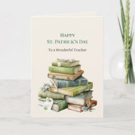 Cartão St. Patrick’s Day Teacher Greeting Card