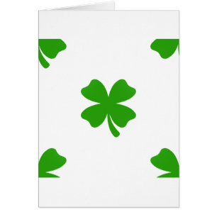 Cartão st patricks clover emoji