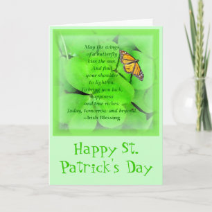 Cartão St. Patrick's Day Blessing Card