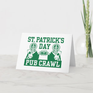 Cartão St. Patrick's Day Pub Crawl