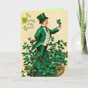 Cartão St. Patricks Vintage Irish greeting card