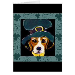 Cartão St. Patty Beagle