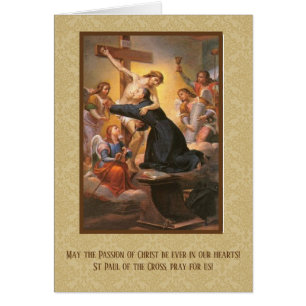Cartão St Paul dos padres transversais de Passionist