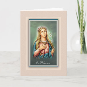 Cartão St. Philomena Catholic Greeting Card