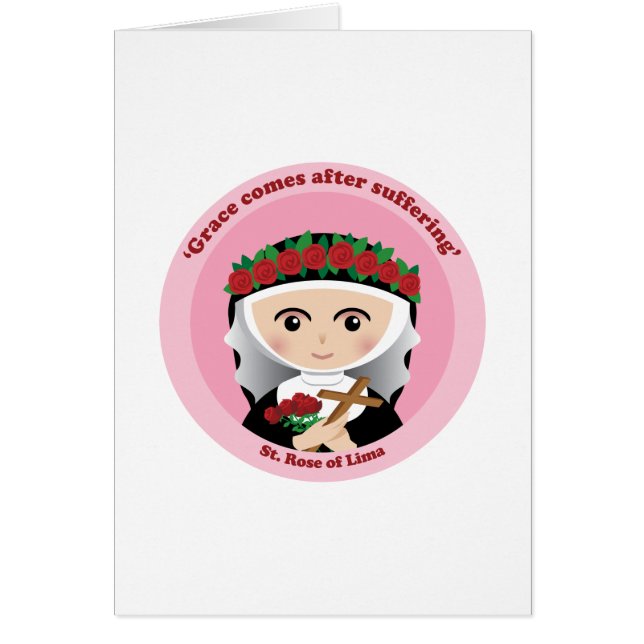 Cartão St. Rosa de Lima (Frente)