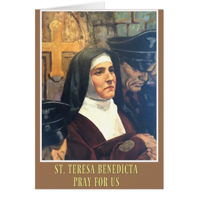 CARTÃO ST TERESA BENEDICTA DE EDITH STEIN TRANSVERSAL (Frente)