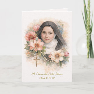 Cartão St. Thérèse Holy Rosary “Everything is Grace”