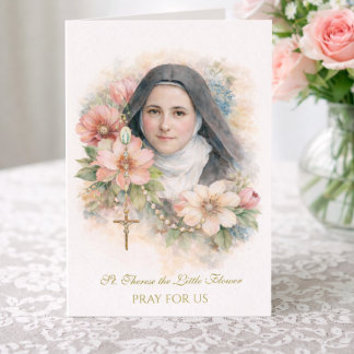 Cartão St. Thérèse Holy Rosary “Everything is Grace”