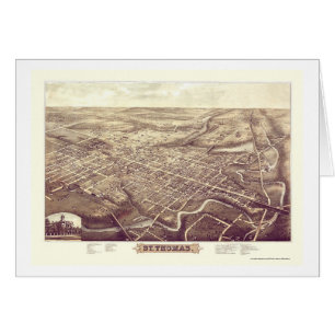 Cartão St Thomas, SOBRE, mapa panorâmico de Canadá - 18